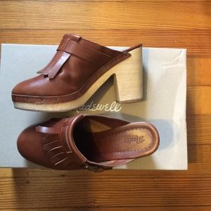 Madewell fringe clogs